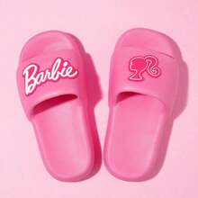 MINISO芭比系列浴室拖鞋，轻便舒适易清洁，独特芭比元素装饰，适合日常使用（1双） - 粉色 - 查看 5