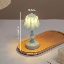 Mini Creative Desk Lamp Decor, Lotus/Streetlamp Cute Night Light For Bedroom Ambiance, LED Desk Decor Night Light, Desktop Ornament Birthday Gift - Multicolor - View 21