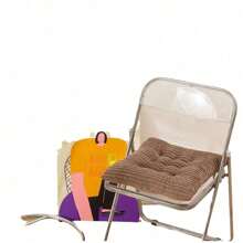 1pc Linen Fabric Seat Cushion, Tatami Mat Cushion, Office Chair Cushion, Bench Cushion, Buttock Cushion, Winter Super Warm Cushion, Festival Cushion Gaming Chair Car Seat Cushion Chair Pillow - Multicolor - View 9