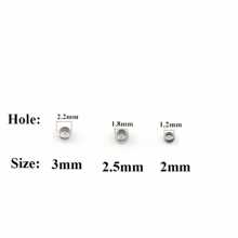 500 de bucăți din oțel inoxidabil mărgele cu bile de sertizare cu diametrul de 2/2,5/3mm margele distanțiere pentru dop pentru accesorii de fabricare de bijuterii DIY