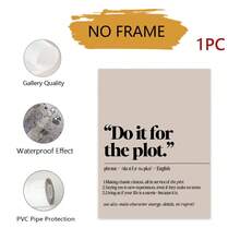 1pc Unframed Dictionary Definition Print | Digital Download | Minimalist Wall Art | "For The Plot" Themed Girl's Room Decor | Dorm Poster - Multicolor - View 14