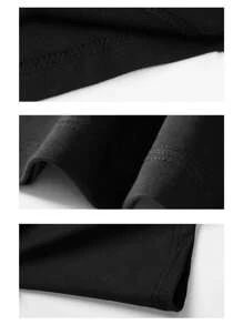 LZJSHOP-100% Cotton Matching Couple Black Crew Neck Short Sleeve T-Shirt Soft Comfortable Fabric Fashion 'Wife And Husband' Design Casual Fashion Style Suitable For Daily Wear Perfect For Engagement Anniversary Perfect For Couples Family Friends