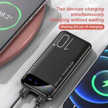 超薄移动电源便携式充电器，10000mAh 便携式充电器，快速充电 USB C 输入和输出/USB-A 输出，便携式充电器，精致小巧，兼容智能手机，适合，紧凑型充电器兼容 /Android 手机，适合夏季假期户外旅行/露营和紧急备用移动电源，适合送给家人、朋友、生日电量显示的礼物 - 綠色 - 查看 4