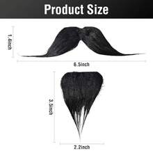 WILDREEDS Fake Mustaches, Novelty Fake Beard, False Facial Hair For Cosplay Costume And Festival Party-Suitable For Children Over 3 Years Old