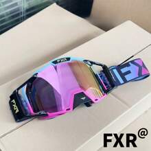 Óculos de Esqui Antinevoeiro Ajustáveis para Adultos - Óculos Grandes de Moda com Lentes de PC e Armação de TPU, Detalhes em Azul/Preto/Verde-Água, Revestimento Antiofuscante, Ideal para Esqui, Snowboard e Uso Diário, Presente, Óculos Estilosos, Óculos de Esqui à Prova de Vento