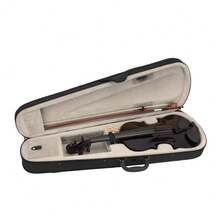 Violin 4/4 Full Size For Beginners With Hard Case, Bow, Rosin Black - Black - View 10