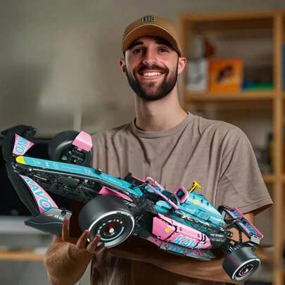 Detailed Racing Car Model, High Fidelity, Showcasing Mechanical Charm, Ideal For Model Enthusiasts To Collect, Experience The Joy Of Assembly, Birthday, Halloween, Christmas, Winter Gift