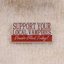 吸血鬼珐琅别针胸针松针翻领别针徽章背包服装配饰珠宝礼品