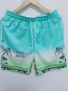 Men's Hawaii Nezha 3D Print Casual Beach Shorts - Quick-Dry, Drawstring Waist, Ideal For Summer Outings - Multicolor - View 3