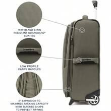 Travelpro Maxlite 5 Softside Expandable Upright 2 Wheel Carry On Luggage Lightweight Suitcase Men And Women Slate Green Carry On 22Inch - 石板綠 - 查看 4