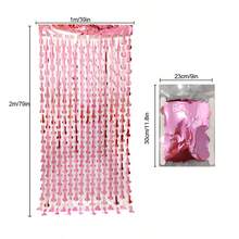 1/2 件成人背景流苏，单身派对装饰，金属箔流苏飘带，完美派对、家居和节日装饰，派对飘带，单身派对装饰