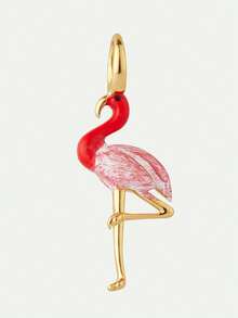 1PC Colorful DIY Fashionable Daily Animal Series Pendant Necklace, Vacuum Electroplated 18K Gold Color Preservation Women's Jewelry Pendant In The Furnace