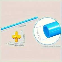 80/150/200PCS Straw Constructor Set Toys STEM Building Toys Straw Toy, Interlocking Plastic Toys Engineering Thin Tube Blocks Toy Educational Kit For Kids Toy For Boys And Girls Gift - Multicolor - View 10