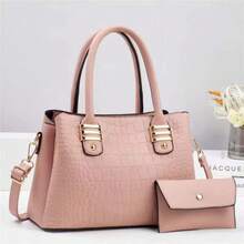 Women Top Handle Bags - 粉紅色 - 查看 2