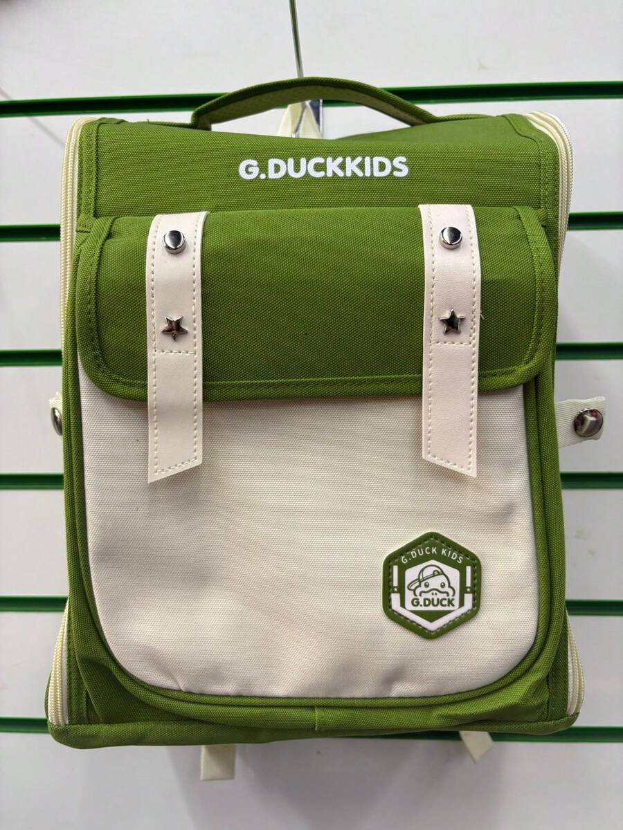 Ergonomic Student Backpack Waterproof Travel Cute Nylon Material Adjustable Straps Fashion - 綠色 - 查看 1