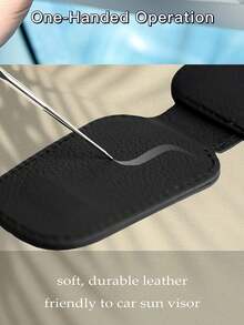 車用眼鏡架,遮陽板組織者,多功能車用眼鏡夾 - 黑色 - 查看 11