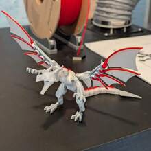 1 件 23.5 厘米 [T13 假人 3D 打印可动龙玩具] 铰接龙模型，高铰接龙玩具 - 青少年和成人的减压玩具，适合万圣节和圣诞节，DIY 组装玩具，易于组装，防破损，附带组装说明，43 个可移动关节，组装模型，优质 PLA 材料，批量出售，减压玩具 - 彩色 - 查看 8
