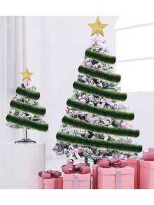 1 Stück Weihnachtsdekoration, grüne Schneeflocken, künstliche Weihnachtsgirlanden aus Tanne, grüne Weihnachtskränze, Deckendekorationen für Hochzeit und Geburtstag, Weihnachtsbaum Dekorationen Heim Dekoration Raumdekoration Weihnachtsdekoration Weihnachtsgeschenke Weihnachtsdeko