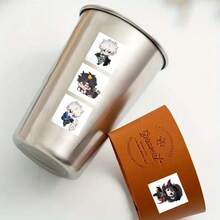 500 Time Agent Roll Stickers Baking Stickers Creative Stickers Dessert Milk Tea Cup Stickers Takeout Labels Sealing Stickers, School Supplies, Back To School - A - View 6