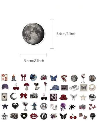 50 יחידות מדבקות פינטרסט ילדה מדריך למחשב נייד מדבקות לקישוט כיסוי טלפון נייד