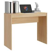 Escritorio Larryhot Roble Sonoma 90x40x72 cm Material de madera, resistente y duradero, fácil de montar, hermoso, ideal para decoración del hogar y regalos - Maple - Ver 11