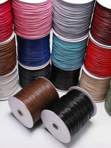 10 米/393.7 英寸多色蜡线，橡胶吊坠绳，皮绳，用于项链、手链和编织绳