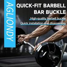 Barbell Clamp Clips, Dumbbell Quick Lock Clips Barbell Rod Fixing Accessories, Locking Nuts - Multicolor - View 3