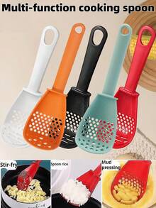 1/2/3pcs 7-In-1 Multifunctional Kitchen Tool Set - Garlic Press, Egg Separator & Whisk, Potato Masher With Strainer & Spatula | Space-Saving Cooking Utensils, Suitable For Baking, Salad Prep (Dishwasher )