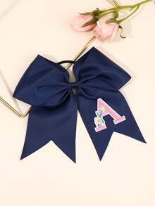 1 件纯色 26 字母蝴蝶结发带、休闲罗缎丝带蝴蝶结发带、返校发饰、学校运动发饰、女士时尚发饰、马尾辫夹、发圈、发胶、发带、发绳、发饰、头饰 - 彩色 - 查看 32