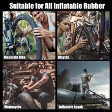 Ein erstklassiger Fahrrad-Reifenreparatur-Set: Ausgestattet mit strapazierfähigen vulkanisierten Flicken und Metallschleifscheiben kann er Reifenpannen schnell reparieren und ist für alle Fahrräder, einschließlich Motorräder, Mountainbikes, Rennräder usw. geeignet.