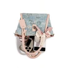 多巴胺少女配色新款中国风刺绣波士顿包女2025春夏新款枕头包单肩包斜挎包手提包