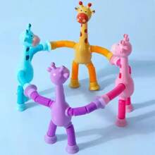 Children Suction Cup Giraffe Toys Pop Tubes Stress Relief Telescopic Giraffe Toy Sensory Bellows Toys Anti-Stress Squeeze Toy School Supplies,Man Toys,Stocking Stuffers For Toddlers,Stocking Fillers Kids,Autistic Children,Pop Tubes,Suction Cup Toy,Sensory Toys Autistic,Kids Educational Toys,1 Year Old Toys