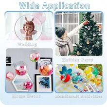 Clear Plastic Fillable Ornaments,Transparent DIY Craft Ball,Clear DIY Christmas Ornament 5 Different Sizes For Wedding,Party,Home Decor - 50 PCS 30-70mm - View 5