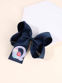 1 pezzo Fermaglio per capelli a fiocco con lettera da A a Z, Molletta per capelli a farfalla di moda, Accessorio per capelli grande e rialzato, Regalo per ragazze e adolescenti - Blu Navy - Visualizzare 21