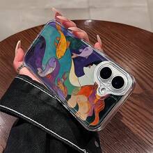 Mermaid And Fish Pattern Mobile Phone Case Decorated With Colorful Underwater Design Suitable For IPhone 16, 15, 14, 13, 12, 11 Pro Plus Promax Models TPU Material Shockproof Protection It Is A Great Gift For Family Friends Children Birthdays Spring Festival Holidays Boyfriends Girlfriends And Valentine's Day - Trong sáng - Xem 10