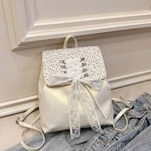 Women Fashion Backpacks - 粉色 - 查看 4