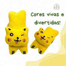 Interactive Plush Toy With Sound For Dogs And Cats - 黃色 - 查看 3