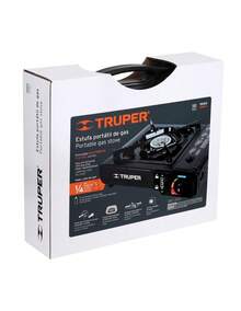 Portable Gas Stove, Electronic Ignition, Truper - Black - View 3