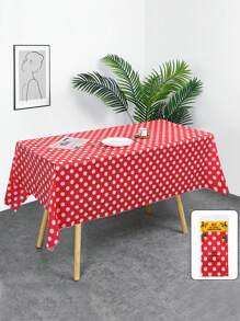 1 件，一次性桌布，客厅红色圆点桌布，户外野餐烧烤装饰，桌布，生日派对装饰夏季礼物婚礼海滩返校学校用品房间装饰 - 彩色 - 查看 15
