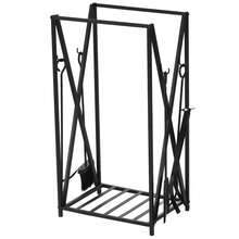 HOMCOM Firewood Racks - Black - View 2