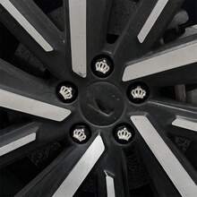 5pcs Crown Pattern - Car Tire Nut Covers, 15/17/19mm, Tire Lug Nut Covers, Wheel Lug Nut Decorative Covers, Car Accessories