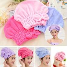 Magic Hair Drying Cap Absorbent Shower Cap Microfiber Towel - ngẫu nhiên - Xem 1