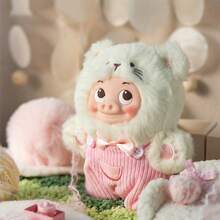 Miniso TOP TOY G G Bond 毛绒盲盒，可爱小猪变身小猫咪角色扮演，柔软毛绒，收藏品，桌面摆件，包包挂饰，送给朋友的完美生日礼物（1个，随机发货）