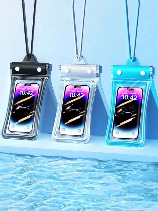 Funda impermeable universal para teléfono - Estuche impermeable compatible con iPhone 15 14 13 12 11 Pro Max XS Plus, compatible con Samsung Galaxy y otros teléfonos celulares de hasta 7.2", bolsa seca impermeable para playa, vacaciones, buceo, natación, esencial para vacaciones de verano, funda impermeable para teléfono para playa, deportes, bolsa escolar, útiles escolares para estudiantes, bolsa de playa impermeable