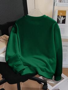 Tween Boys Casual Simple Cartoon Print Hoodies Boys Long Sleeve Hooded Sweatshirt Autumn And Winter Student Boys Clothes