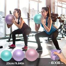 1/3 Piecesof High-Quality Thick Mini Yoga Balance Ball - 9.84-Inch Durable PVC Exercise Ball, Suitable For Core Exercises, Sensory Training And Home Gym, Soft Pink, Green And Purple, Yoga Accessory, Fashionable Design, Smooth Surface