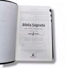 HOLY BIBLE - NVI - Perfect Reading - Luxury Cover - BLACK Soft Leather - With Side Index - 單本 - 查看 4