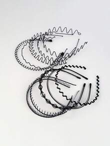 5 件套时尚防滑头带，波浪发带适合日常使用，洗脸或化妆，万圣节、圣诞节的绝佳礼物，发带、发箍、发饰、节日配饰