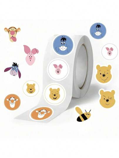 Disney 500 piezas de pegatinas con formas especiales con licencia oficial, etiquetas de ciclos de diez imágenes, calcomanías para decorar botellas de agua, cuadernos, guitarras, suministros para fiestas y regalos de cumpleaños