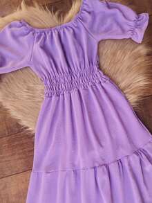 Tween Girls Dresses - Violet Purple - View 4